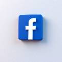 Photo realistic 3D Facebook logo design for social media branding.